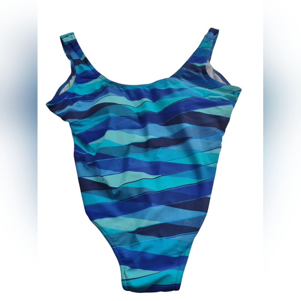 VTG 90s Crossing Pointe One Piece Swimsuit 18 Pool Beach Summer Vacation Swim